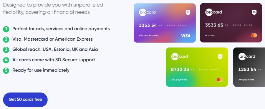 Основні можливості віртуальних анонімних карток від Brocard